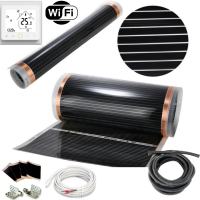 Комплект нагрівальна плівка in-therm 220 Вт/м² + Wi-Fi терморегулятор